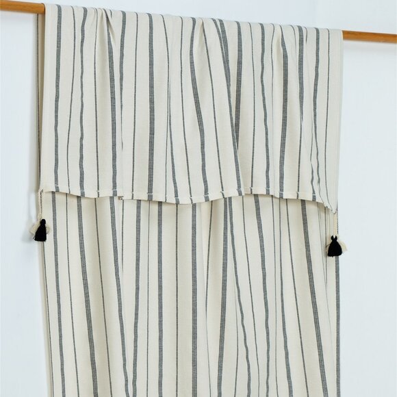 Oversized Off-White Turkish Cotton Tasseled Throw by Cotton and Olive - Picture 3 of 5